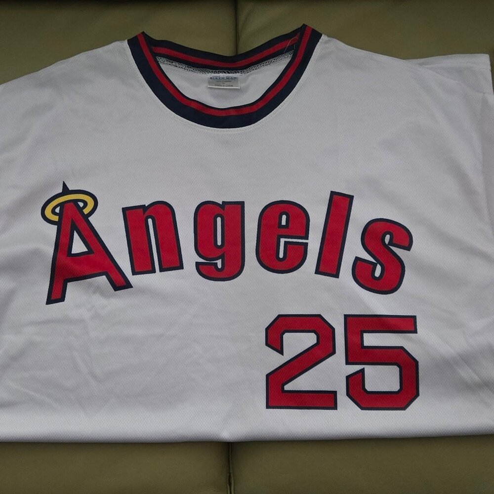 Anaheim Angels 2025 Sixth Man L/S Jersey Promo XL Rare Polyester 7/12/25